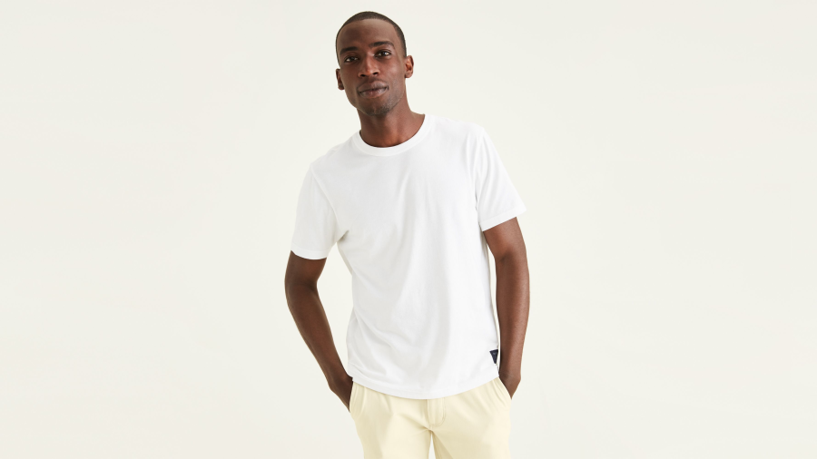 Dockers Original Tee, Slim Fit T-Shirt, Men's, White XL