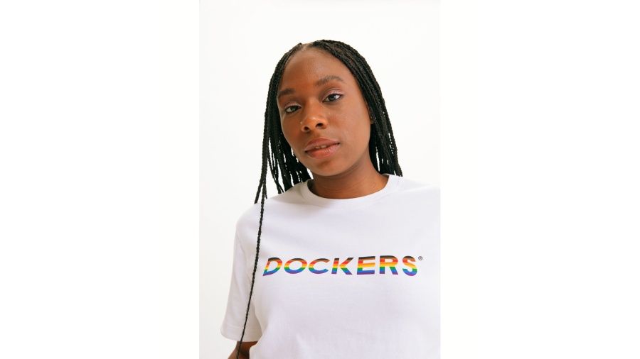 Dockers Pride Tee Shirt, Regular Fit T-Shirt, Men's, White M