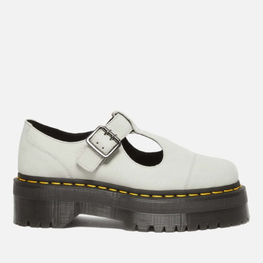 Dr. Martens Women's Bethan Leather Quad Mary-Jane Shoes - Smoked Mint - UK 7