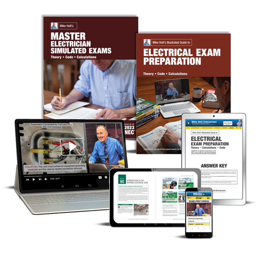 Electrical Exam Prep Course, Master/Contractor Basic 2023 NEC - Mike Holt