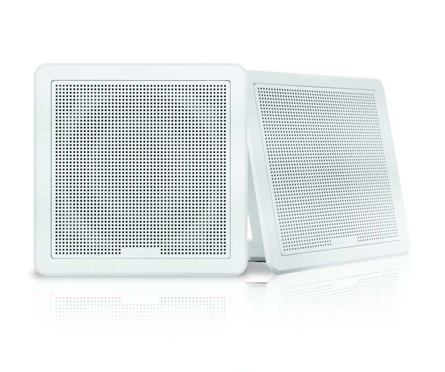 FUSION 010-02299-10 FM-F65SW 6 INCH White Square Flush Mount Speakers