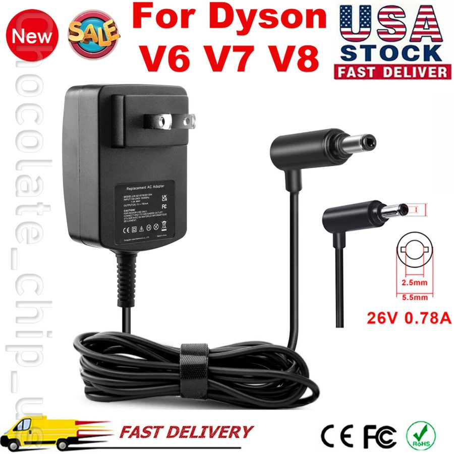 For Dyson Cordless Vacuum V6 V7 V8 Dc58 Dc59 Dc61 Dc62 Sv03 Power Supply Charger