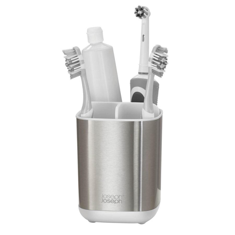 Joseph Joseph EasyStore Steel Toothbrush Caddy - Steel