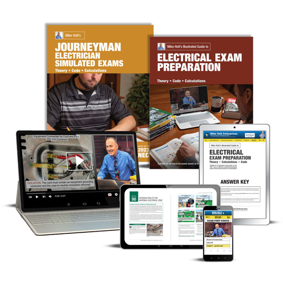 Journeyman Electrician Exam Prep Course, Basic Edition, Mike Holt 2023 NEC