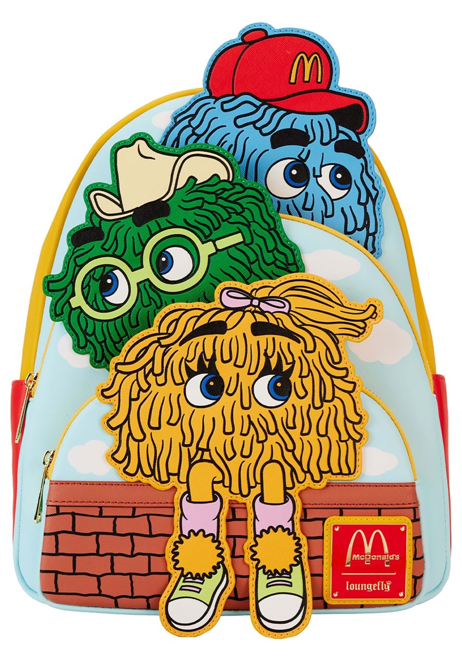 Loungefly McDonald's Fry Kids Triple Pocket Mini Backpack