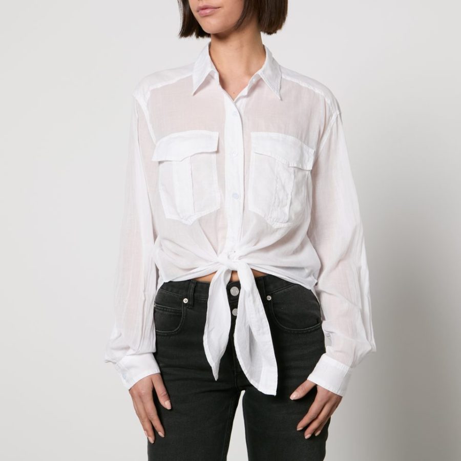 Marant Etoile Nath Cotton-Gauze Wrap Shirt - FR 34/UK 6