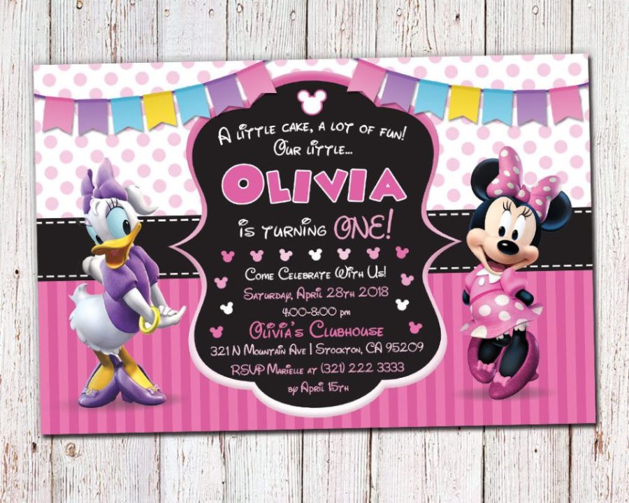 Minnie and Daisy Invitation / Minnie and Daisy invite / Minnie Mouse Invitation