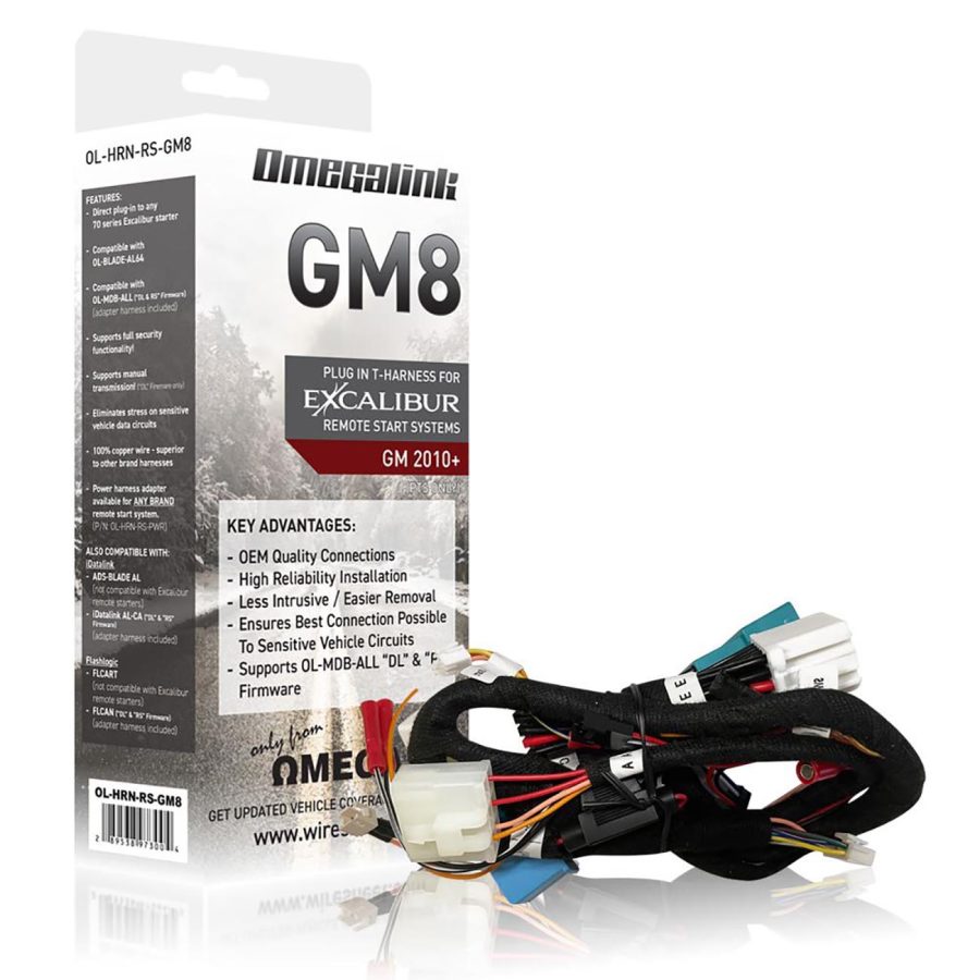 OMEGA / EXCALIBUR OL-HRN-RS-GM8 Plug In T-Harness for Remote Start - for select GM Press To Start models (2010 - 2024)