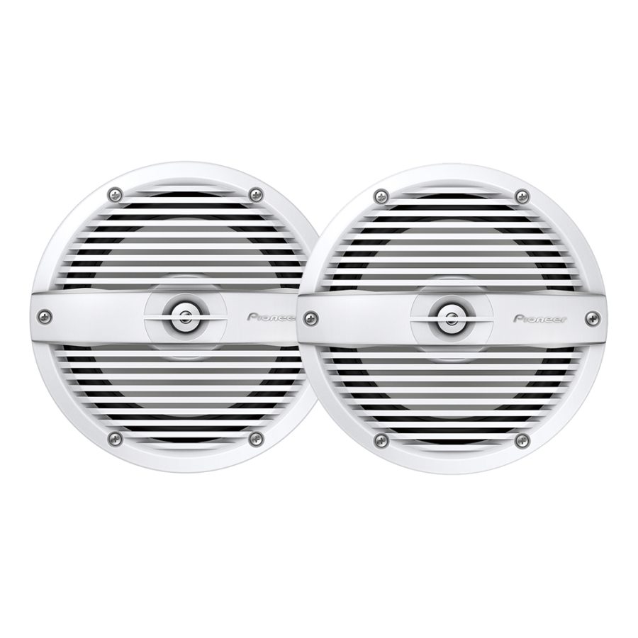 PIONEER TS-ME770FC AUDIO 7.7 INCH RGB LED SPEAKERS - CLASSIC WHITE GRILL