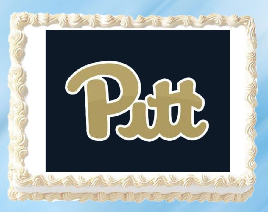 Pitt Panthers Edible Image Topper Cupcake Frosting 1/4 Sheet 8.5 x 11"