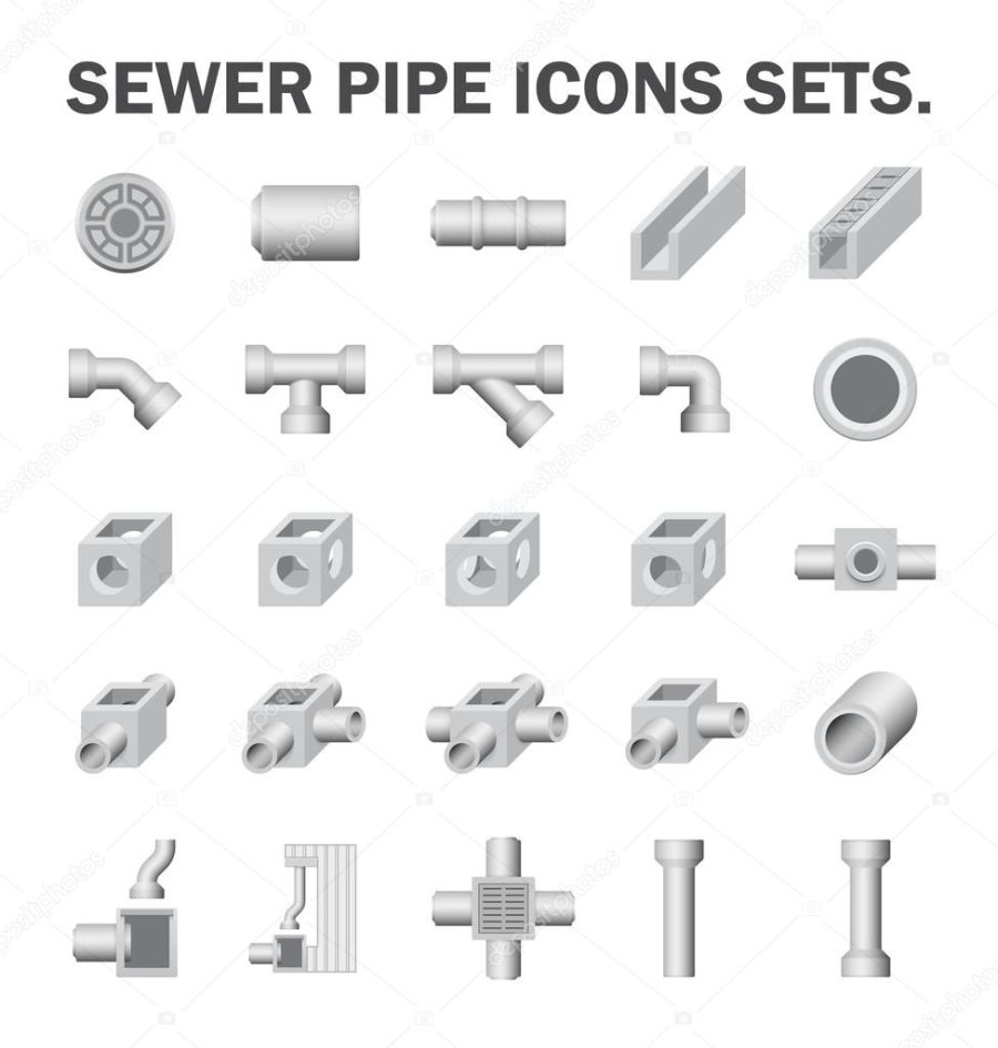Sewer pipe icons