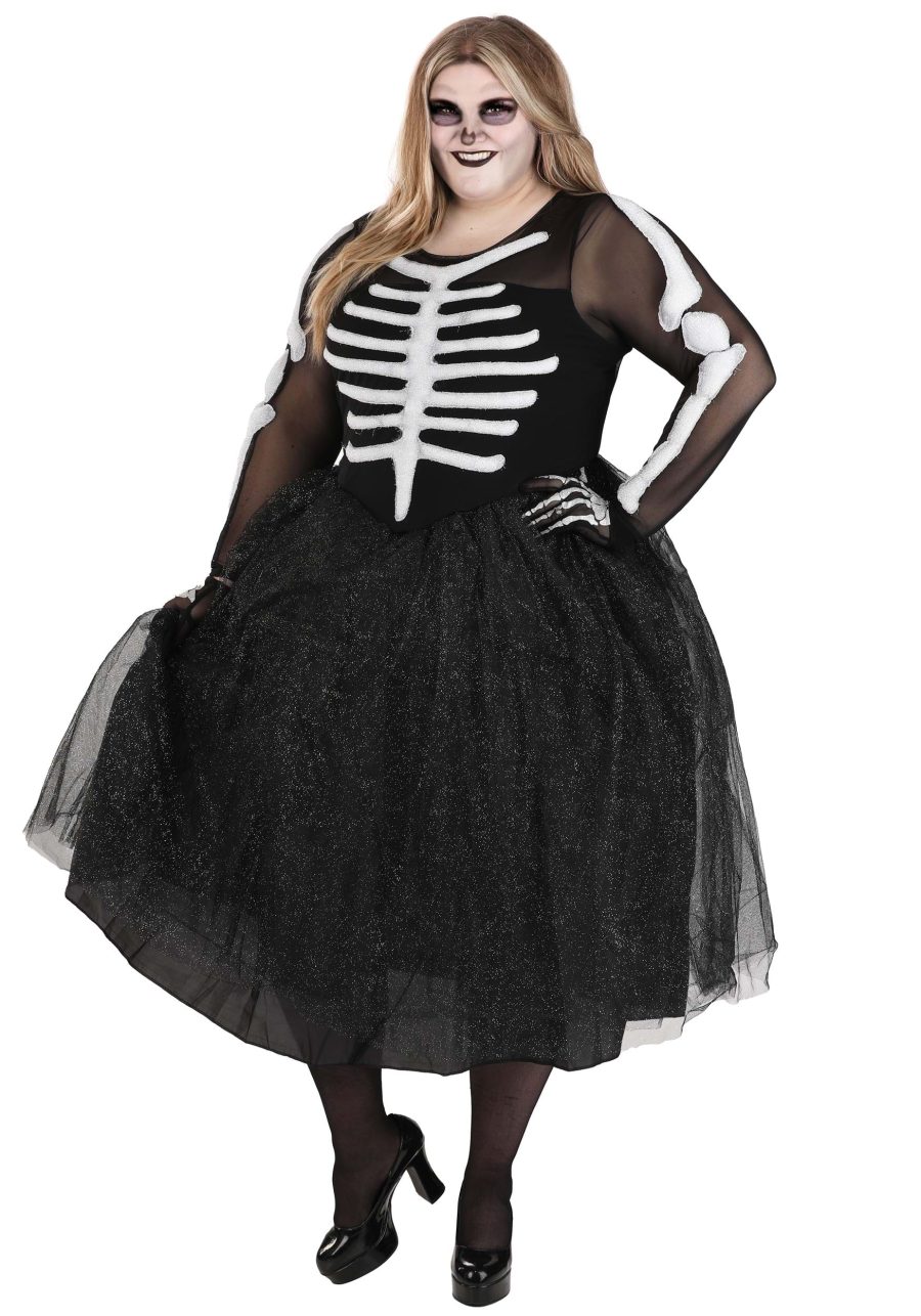 Skeleton Beauty Plus Size Women's Costume