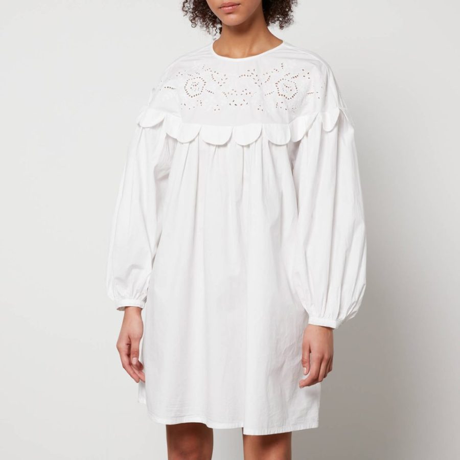 Stella Nova Broderie Anglaise Cotton-Poplin Mini Dress - DK 34/UK 8