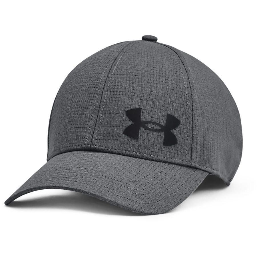 UA Iso-Chill ArmourVent Stretch Hat - Pitch Gray/Black/L/XL