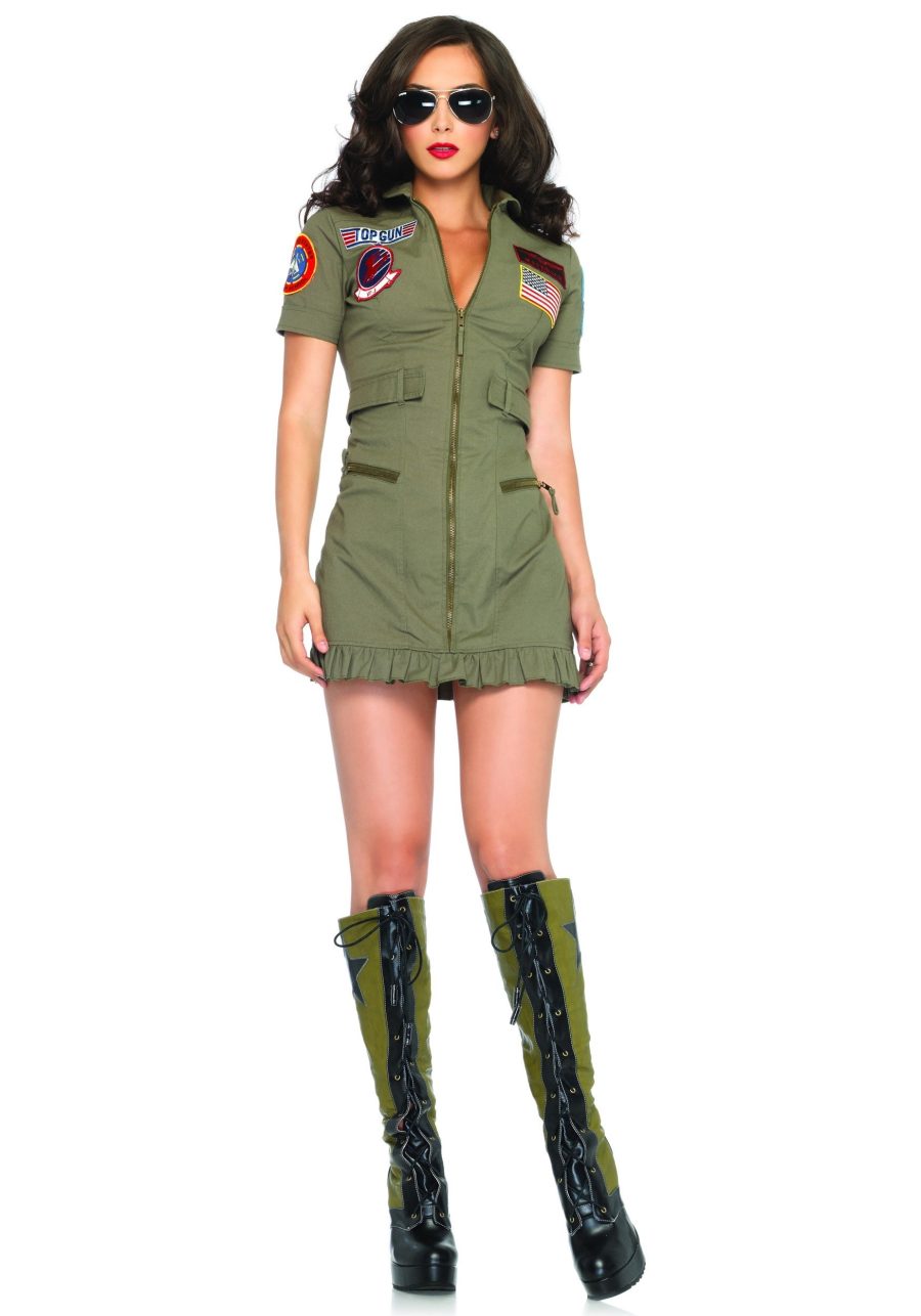 Women's Top Gun Flight Dress Costume