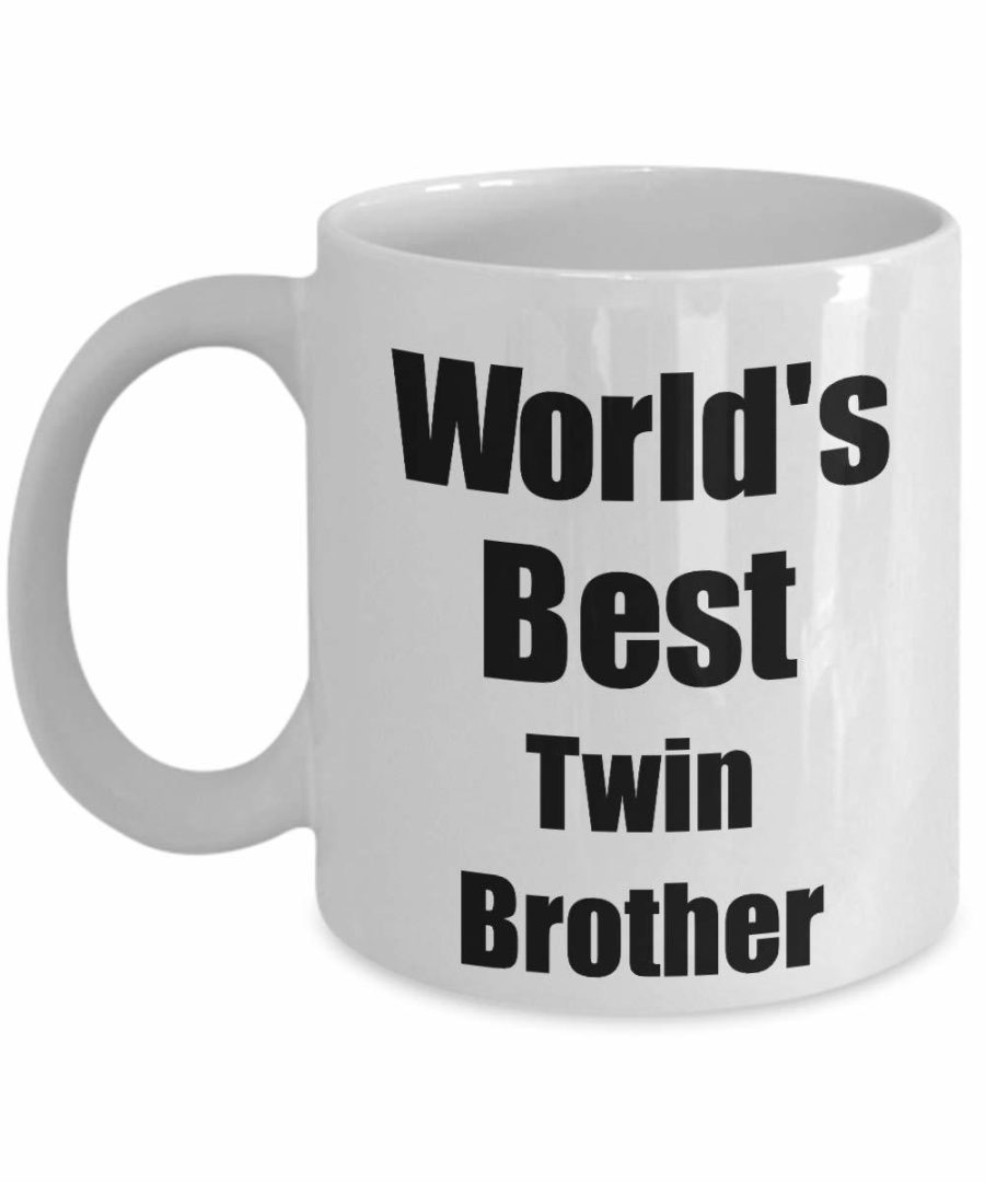 Worlds Best Twin Brother Mug Funny Gift Idea For Novelty Gag Coffee Tea Cup