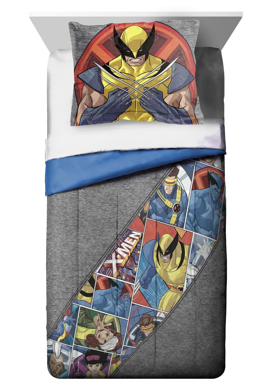 X-Men Marvel Mutants Twin Comforter & Sham Set