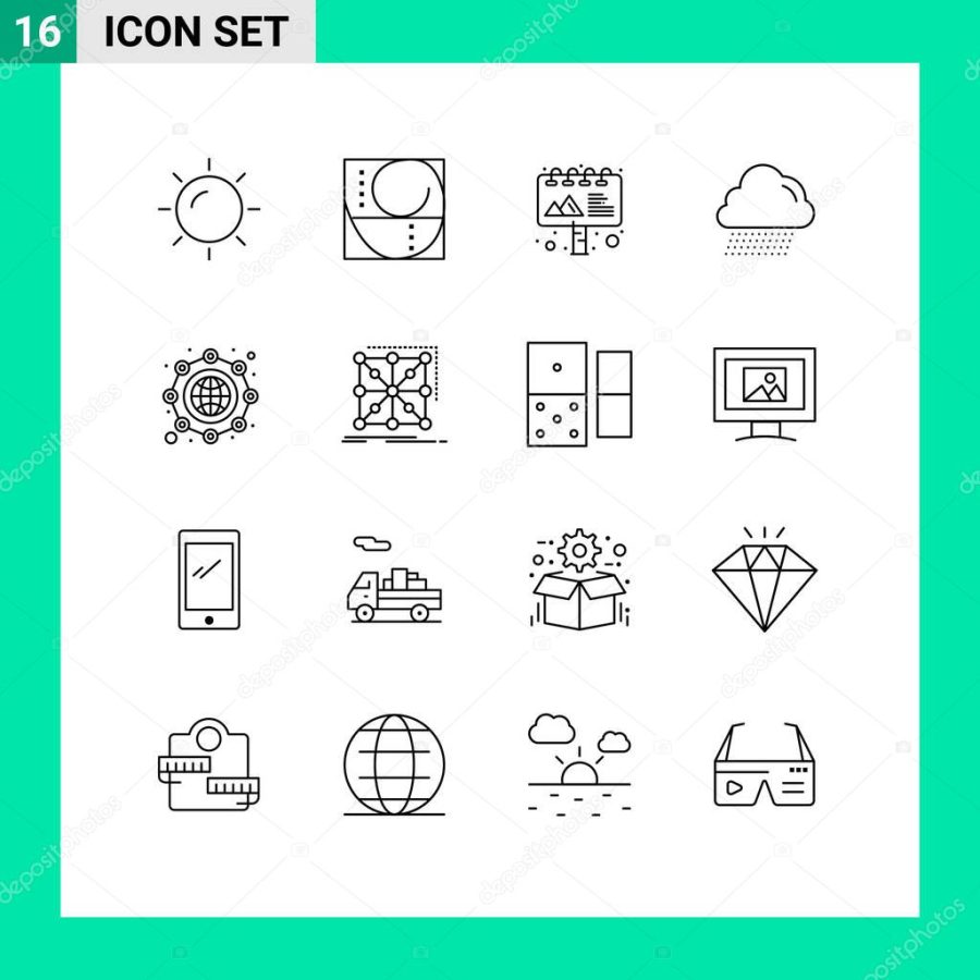 16 Creative Icons Modern Signs and Symbols of data, marketing, advertising, international, canada Editable Vector Design Elements