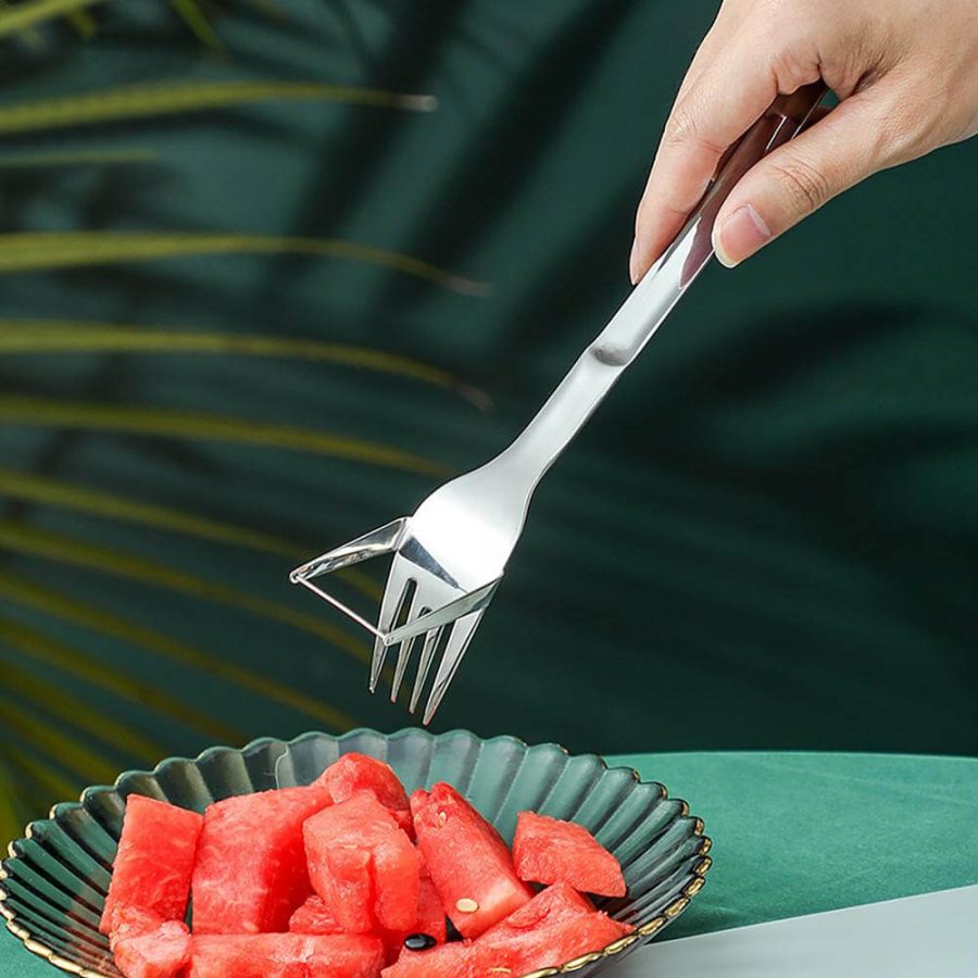 2 In 1 Watermelon Fork Slicer