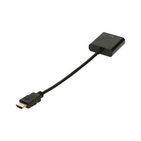 2-Power CAB0060A video cable adapter HDMI Type A (Standard) VGA (D-Sub) Black