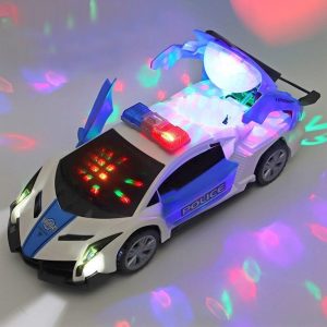 360 Rotating Light Up Police Car Toy