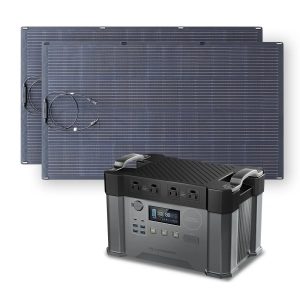 ALLPOWERS Solar Generator Kit 2000W (S2000 + SF200 200W Flexible Solar Panel)