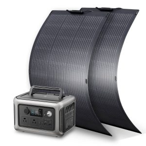 ALLPOWERS Solar Generator Kit 600W (R600 + SF100 100W Flexible Solar Panel)