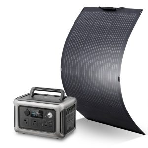 ALLPOWERS Solar Generator Kit 600W (R600 + SF100 100W Flexible Solar Panel)