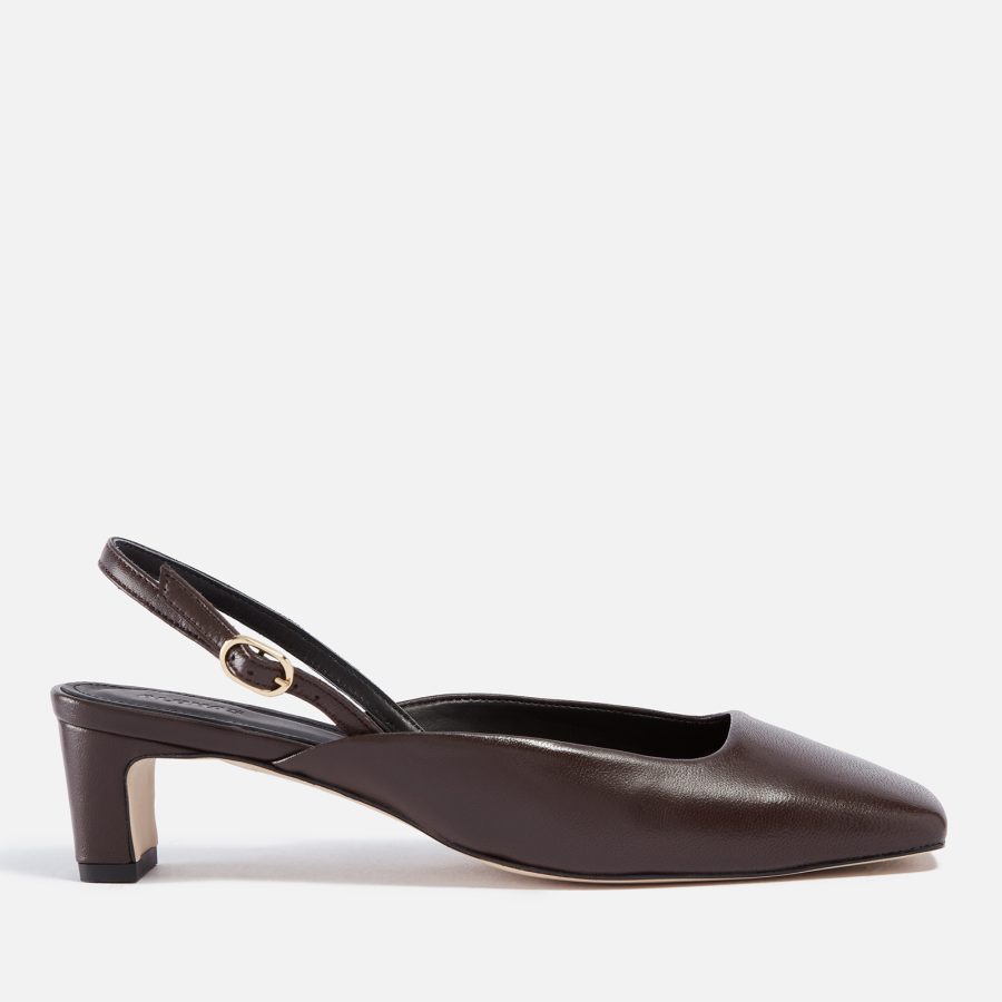 ALOHAS Women's Lindy Full-Grain Leather Block Heeled Shoes - UK 3.5