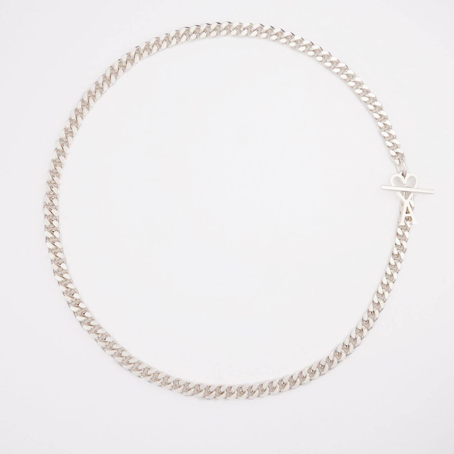 AMI De Coeur Silver-Tone Chain Necklace
