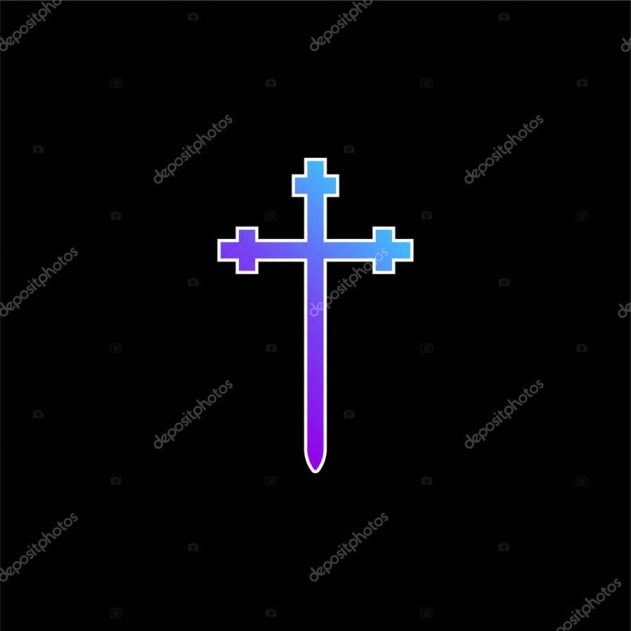 Aaronic Order Church blue gradient vector icon