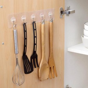 Adhesive Hooks For Walls (5 Pieces)