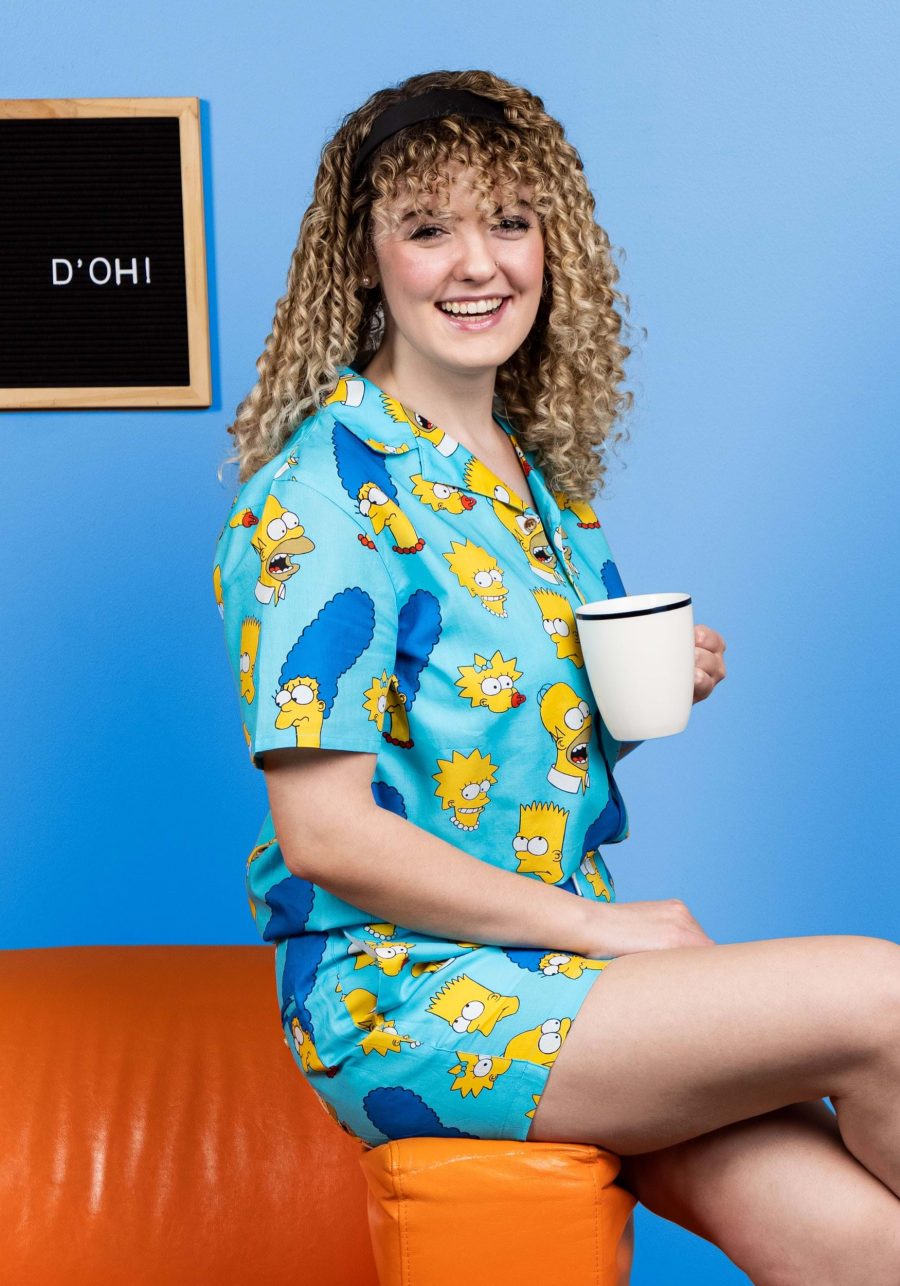 Adult Cakeworthy Simpsons Co-ord Button Up Shirt