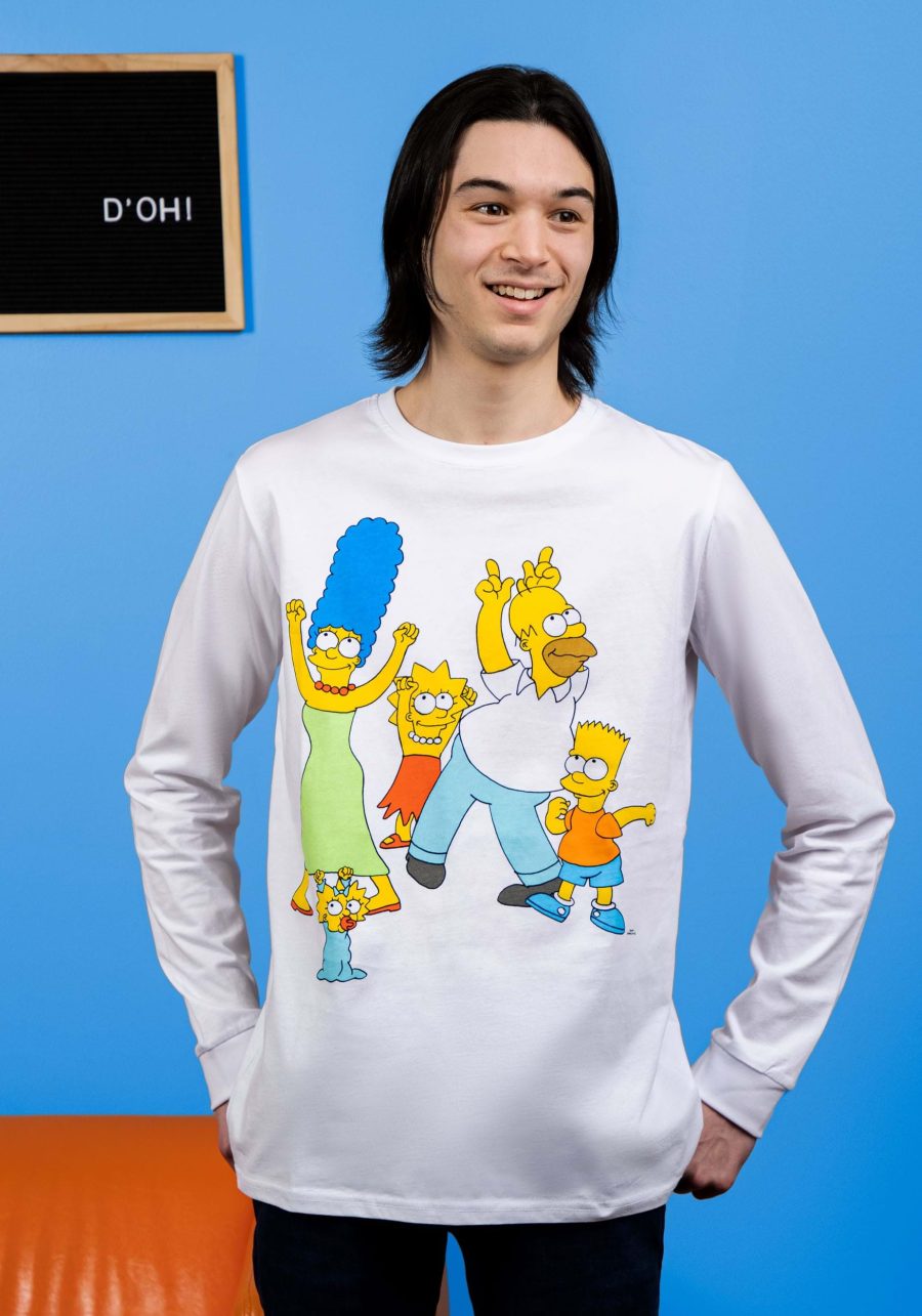 Adult Cakeworthy Simpsons Dance Long Sleeve T-Shirt