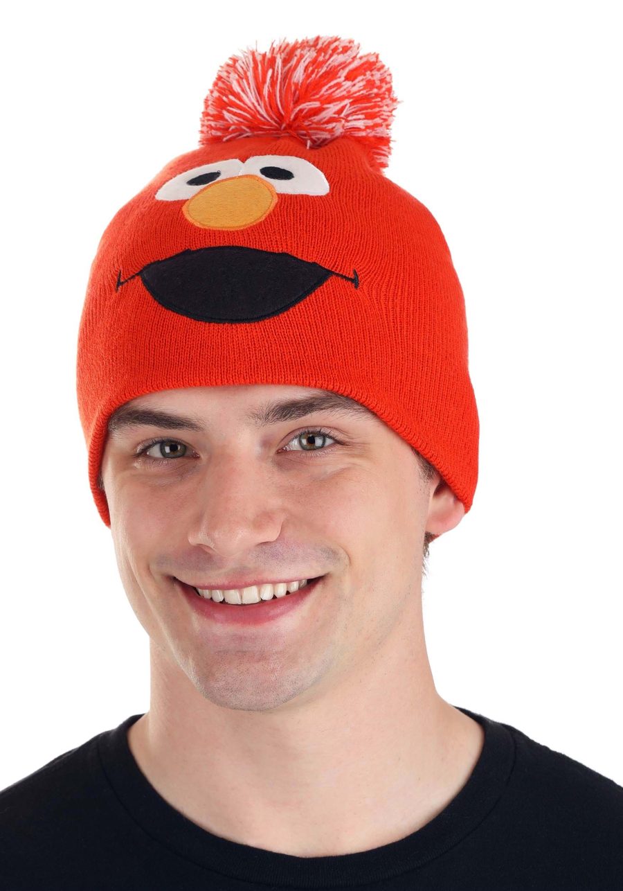 Adult Elmo Pom Winter Hat