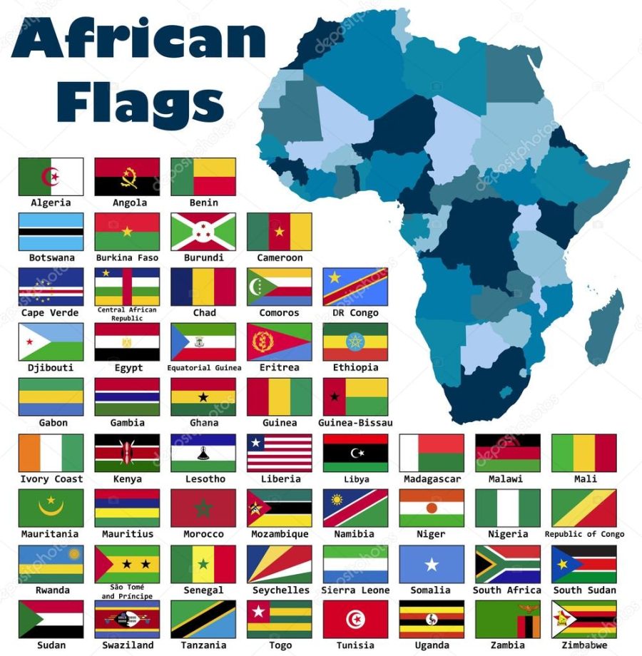African flag set