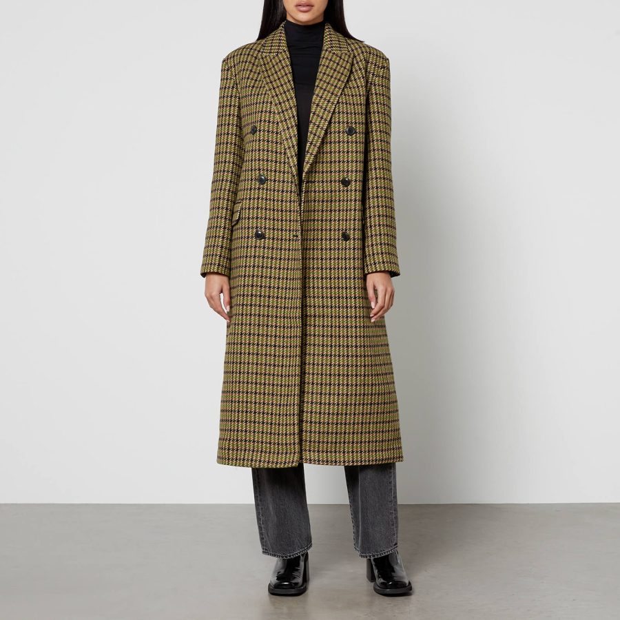 Aligne Kennedy Checked Twill Double-Breasted Coat - EU 42/UK 14