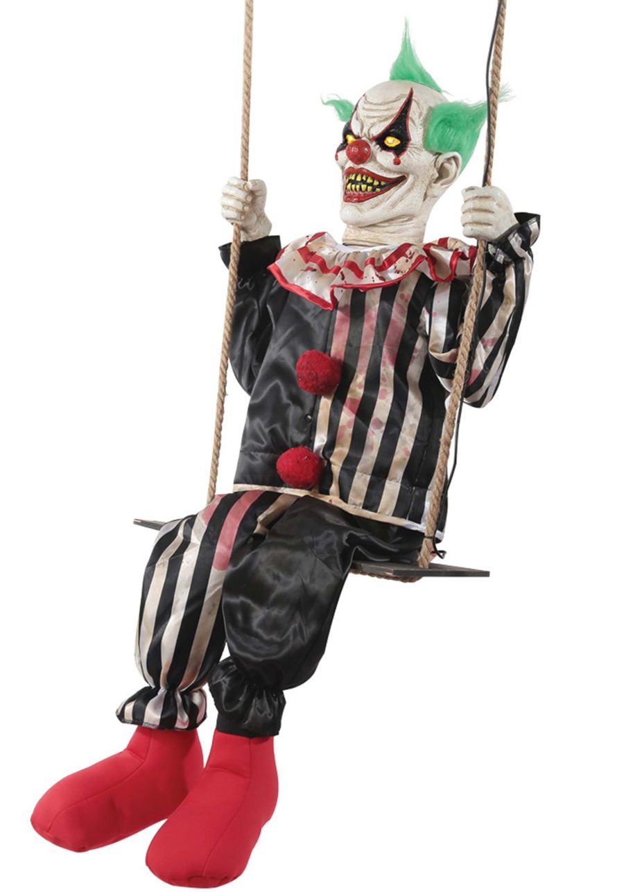 Animated Swinging Chuckles Clown Prop