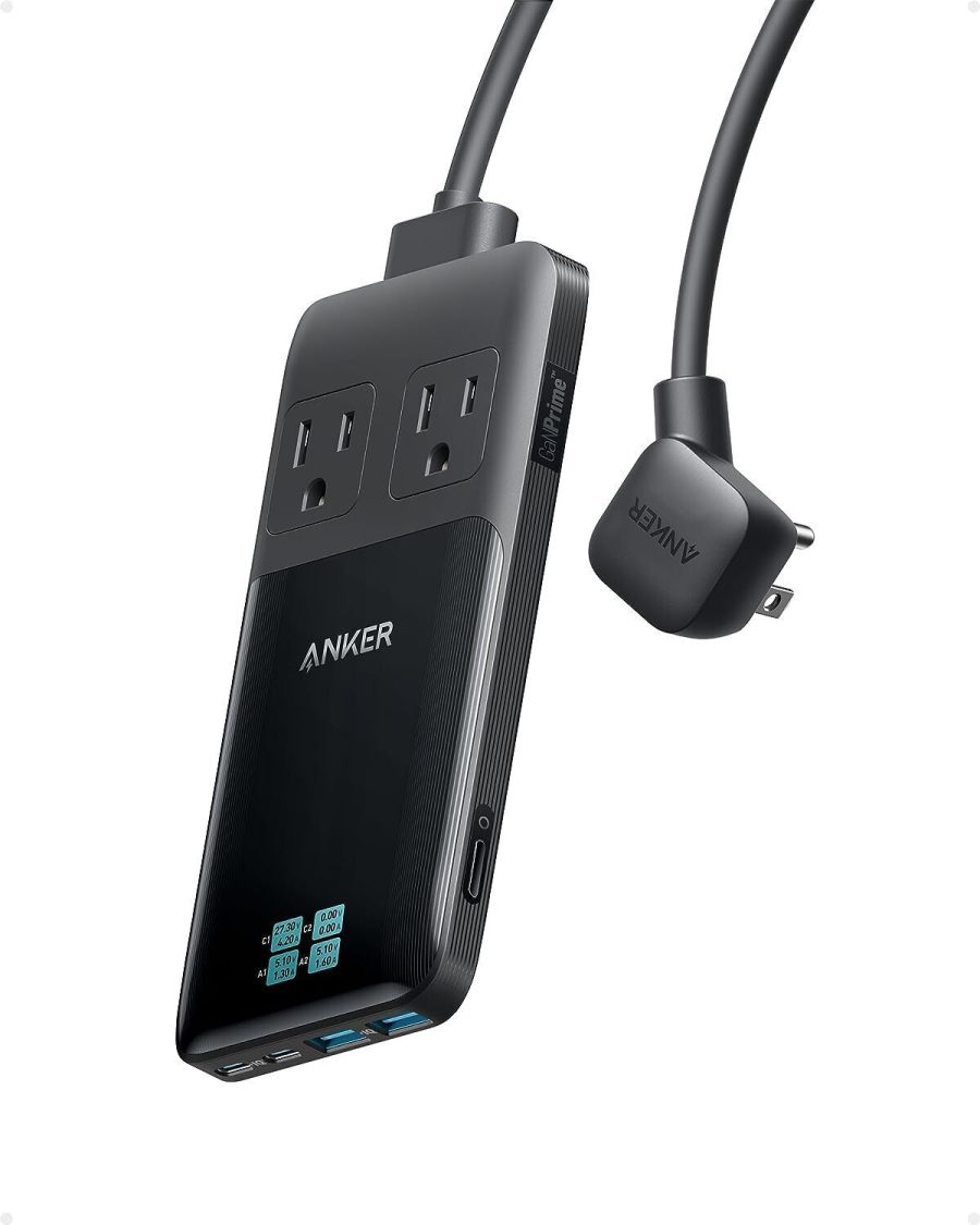 Anker Prime 6-in-1 USB C Charging Station 140W Power Strip 5ft Detachable Cord