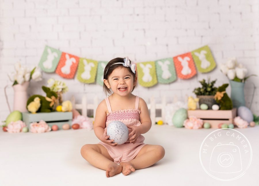 Aperturee Easter Pastels Spring Bunnies Backdrop For Photo Sessions