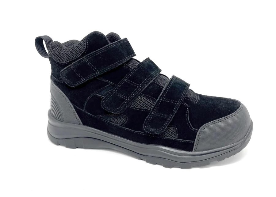 Apis FITec 9715-1V Men's Athletic Walking 4" Boot - Comfort Orthopedic Diabetic Boot - Extra Depth for Orthotics - Extra Wide