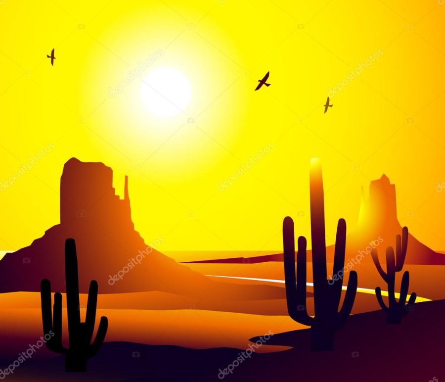 Arizona Sunset-Vector