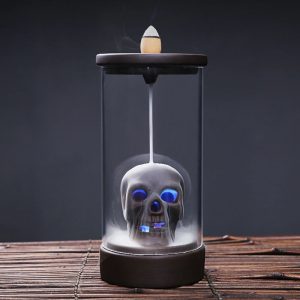 Backflow LED Skull Incense Burner