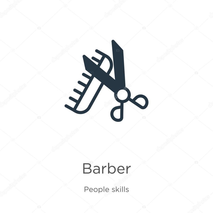 Barber icon vector. Trendy flat barber icon from people skills collection isolated on white background. Vector illustration can be used for web and mobile graphic design, logo, eps10