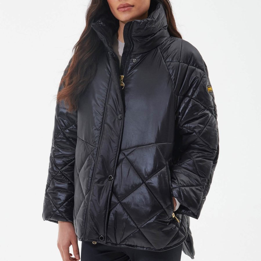 Barbour International Parade Quilted Shell Coat - UK 8