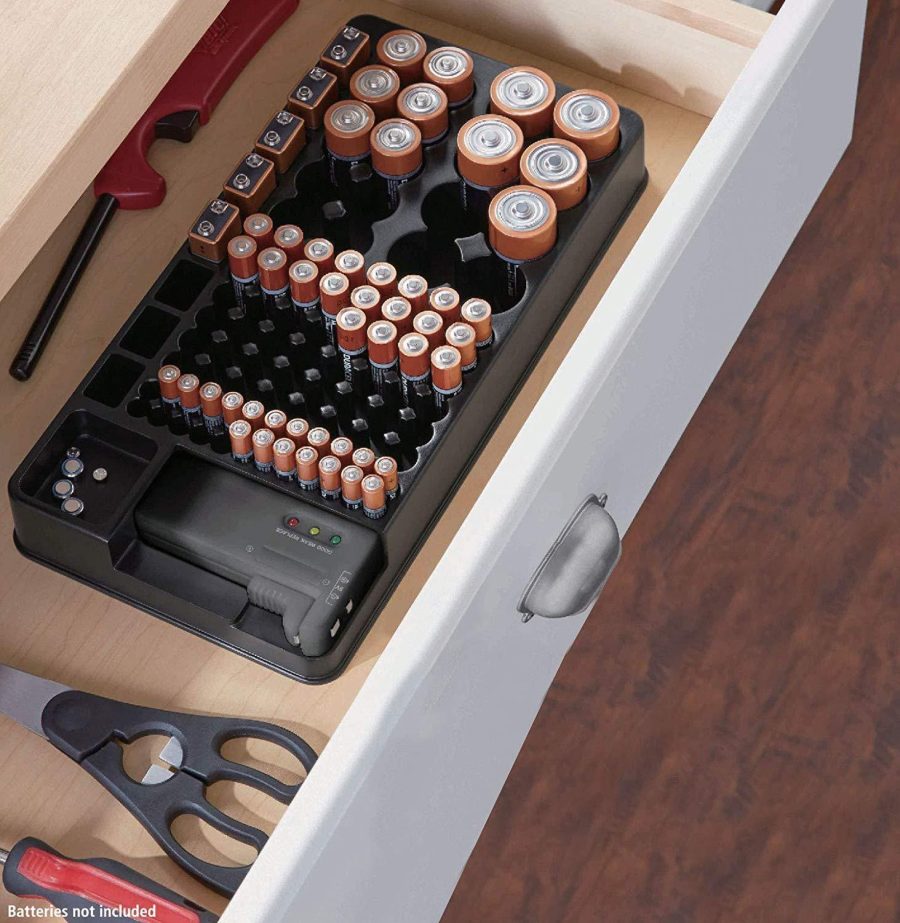 Battery Storage Case with Tester