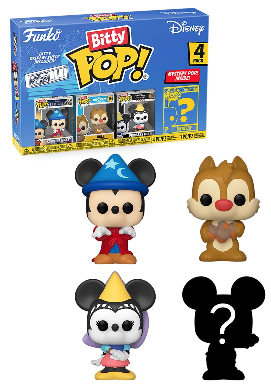 Bitty POP! Disney: Sorcerer Mickey 4 Pack