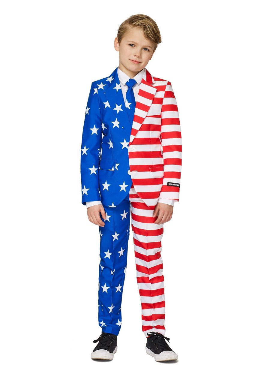Boy's USA Flag Suitmeister Suit