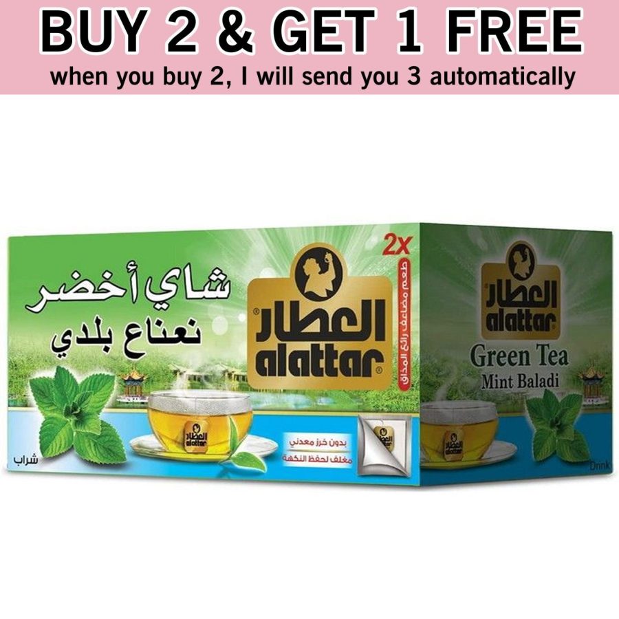 Buy 2 Get 1 Free | Alattar Green Tea Mint 15 Bag