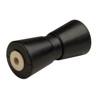 C.E. SMITH 29502 8 INCH-5/8 INCH KEEL ROLLER BLACK NATURAL RUBBER